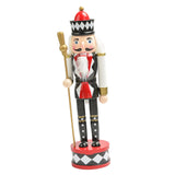 Maxbell Nutcracker Soldier Figurine Scene Layout Accessories for Bookshelf Parties Black