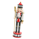 Maxbell Nutcracker Soldier Figurine Scene Layout Accessories for Bookshelf Parties Black