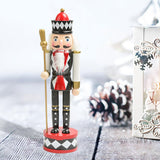 Maxbell Nutcracker Soldier Figurine Scene Layout Accessories for Bookshelf Parties Black