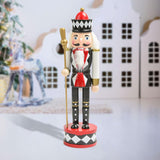 Maxbell Nutcracker Soldier Figurine Scene Layout Accessories for Bookshelf Parties Black