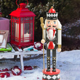 Maxbell Nutcracker Soldier Figurine Scene Layout Accessories for Bookshelf Parties Black