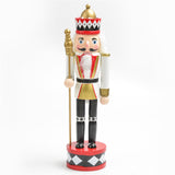 Maxbell Nutcracker Soldier Figurine Scene Layout Accessories for Bookshelf Parties White