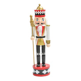 Maxbell Nutcracker Soldier Figurine Scene Layout Accessories for Bookshelf Parties White