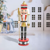 Maxbell Nutcracker Soldier Figurine Scene Layout Accessories for Bookshelf Parties White