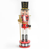 Maxbell Nutcracker Soldier Figurine Scene Layout Accessories for Bookshelf Parties Red