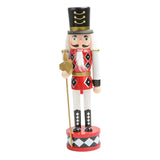 Maxbell Nutcracker Soldier Figurine Scene Layout Accessories for Bookshelf Parties Red