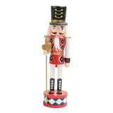Maxbell Nutcracker Soldier Figurine Scene Layout Accessories for Bookshelf Parties Red