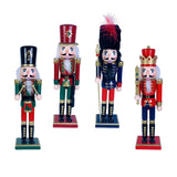 Maxbell 30cm Nutcracker Soldier Figurine Christmas Ornament for Bedroom Bookshelf Green