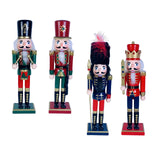 Maxbell 30cm Nutcracker Soldier Figurine Christmas Ornament for Bedroom Bookshelf Green