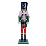 Maxbell 30cm Nutcracker Soldier Figurine Christmas Ornament for Bedroom Bookshelf Green