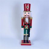 Maxbell 30cm Nutcracker Soldier Figurine Christmas Ornament for Bedroom Bookshelf Brown