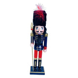 Maxbell 30cm Nutcracker Soldier Figurine Christmas Ornament for Bedroom Bookshelf Blue