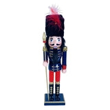 Maxbell 30cm Nutcracker Soldier Figurine Christmas Ornament for Bedroom Bookshelf Blue