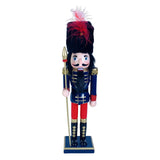 Maxbell 30cm Nutcracker Soldier Figurine Christmas Ornament for Bedroom Bookshelf Blue