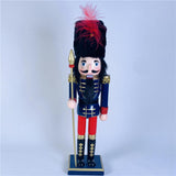 Maxbell 30cm Nutcracker Soldier Figurine Christmas Ornament for Bedroom Bookshelf Blue