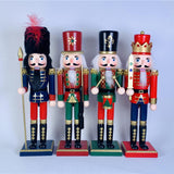 Maxbell 30cm Nutcracker Soldier Figurine Christmas Ornament for Bedroom Bookshelf Blue