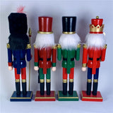 Maxbell 30cm Nutcracker Soldier Figurine Christmas Ornament for Bedroom Bookshelf Blue
