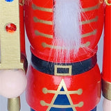 Maxbell 30cm Nutcracker Soldier Figurine Christmas Ornament for Bedroom Bookshelf Red