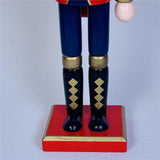 Maxbell 30cm Nutcracker Soldier Figurine Christmas Ornament for Bedroom Bookshelf Red