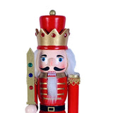 Maxbell 30cm Nutcracker Soldier Figurine Christmas Ornament for Bedroom Bookshelf Red