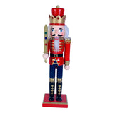 Maxbell 30cm Nutcracker Soldier Figurine Christmas Ornament for Bedroom Bookshelf Red