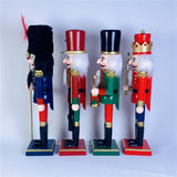 Maxbell 30cm Nutcracker Soldier Figurine Christmas Ornament for Bedroom Bookshelf Red
