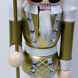 Maxbell 12" Nutcracker Figures Xmas Decor Figures Handmade Home Decor Golden Crown