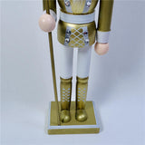 Maxbell 12" Nutcracker Figures Xmas Decor Figures Handmade Home Decor Golden Crown