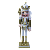 Maxbell 12" Nutcracker Figures Xmas Decor Figures Handmade Home Decor Golden Crown