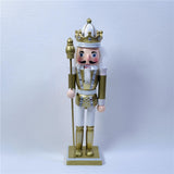 Maxbell 12" Nutcracker Figures Xmas Decor Figures Handmade Home Decor Golden Crown