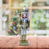 Maxbell 12" Nutcracker Figures Xmas Decor Figures Handmade Home Decor Golden Crown