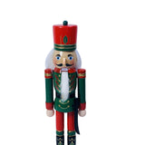 Maxbell Wooden Nutcracker Figurine Photography Props Christmas Ornament Traditional Style D