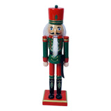 Maxbell Wooden Nutcracker Figurine Photography Props Christmas Ornament Traditional Style D