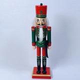Maxbell Wooden Nutcracker Figurine Photography Props Christmas Ornament Traditional Style D