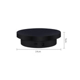 Maxbell 360° Rotation Turntable USB Non Slip for Electronic Products Watches Jewelry Black