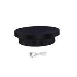 Maxbell 360° Rotation Turntable USB Non Slip for Electronic Products Watches Jewelry Black