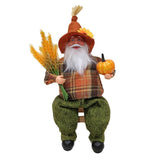 Maxbell Figures Santa Statues and Figurines for Collectible Figurines sitting and green