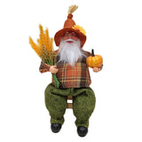 Maxbell Figures Santa Statues and Figurines for Collectible Figurines sitting and green