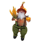 Maxbell Figures Santa Statues and Figurines for Collectible Figurines sitting and green