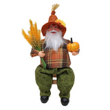 Maxbell Figures Santa Statues and Figurines for Collectible Figurines sitting and green