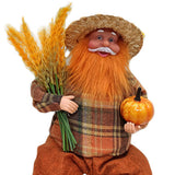 Maxbell Figures Santa Statues and Figurines for Collectible Figurines sitting orange