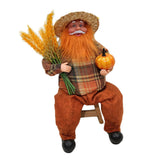 Maxbell Figures Santa Statues and Figurines for Collectible Figurines sitting orange
