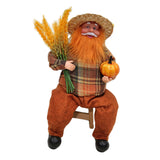 Maxbell Figures Santa Statues and Figurines for Collectible Figurines sitting orange