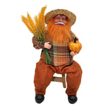 Maxbell Figures Santa Statues and Figurines for Collectible Figurines sitting orange