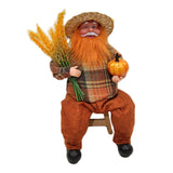 Maxbell Figures Santa Statues and Figurines for Collectible Figurines sitting orange