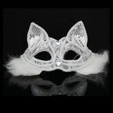 Maxbell Luxury Masquerade Ball Mask Cosplay Costume Lace Masks Girls Dress Up White With Hair