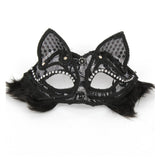 Maxbell Luxury Masquerade Ball Mask Cosplay Costume Lace Masks Girls Dress Up Black With Hair