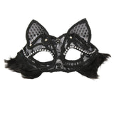 Maxbell Luxury Masquerade Ball Mask Cosplay Costume Lace Masks Girls Dress Up Black With Hair