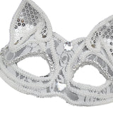 Maxbell Luxury Masquerade Ball Mask Cosplay Costume Lace Masks Girls Dress Up White Without Hair