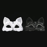 Maxbell Luxury Masquerade Ball Mask Cosplay Costume Lace Masks Girls Dress Up White Without Hair